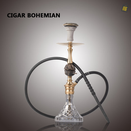 COCOYAYA Cigar Bohemian Hookah - Gold Stem / CGB Base