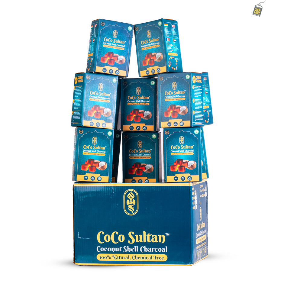 Buy Cocoyaya Slims Sterling Hookah - Golden | Baseball Hukkah – shopdop.in