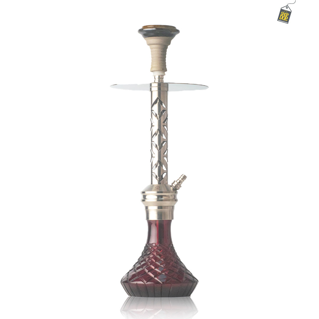 COCOYAYA Valeria Hookah - Silver Stem / Purple Base