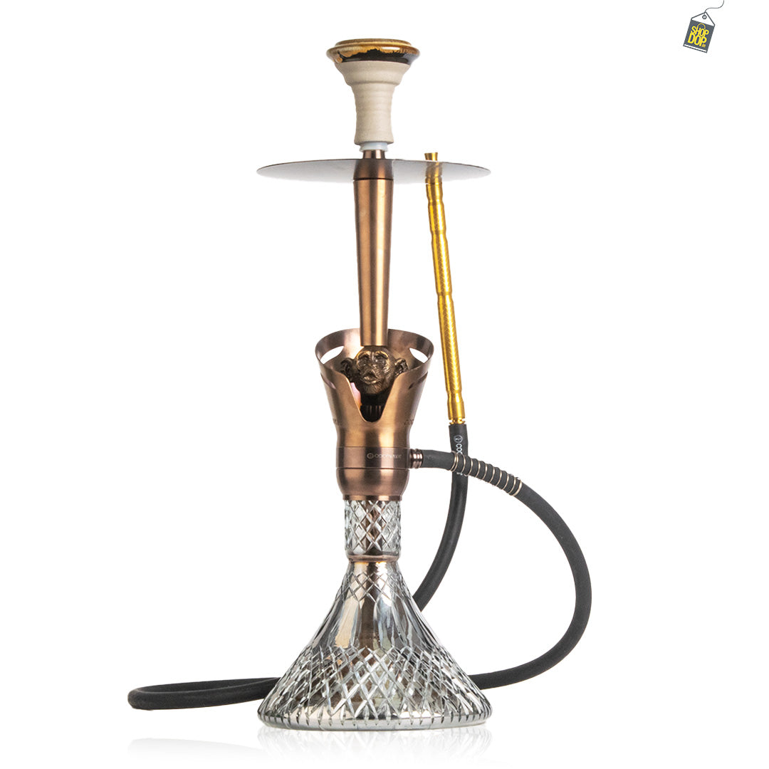 COCOYAYA Baku Mojo Hookah - Bronze (Cut Glass Base)