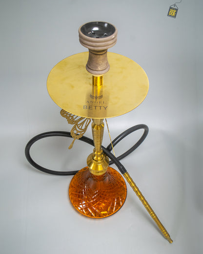 COCOYAYA Betty Hookah - Golden Stem / Amber Base