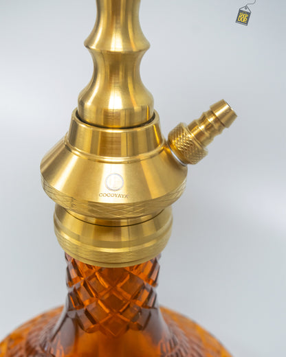 COCOYAYA Betty Hookah - Golden Stem / Amber Base