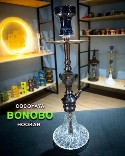 COCOYAYA Bonobo Hookah - Bronze / Transparent Base
