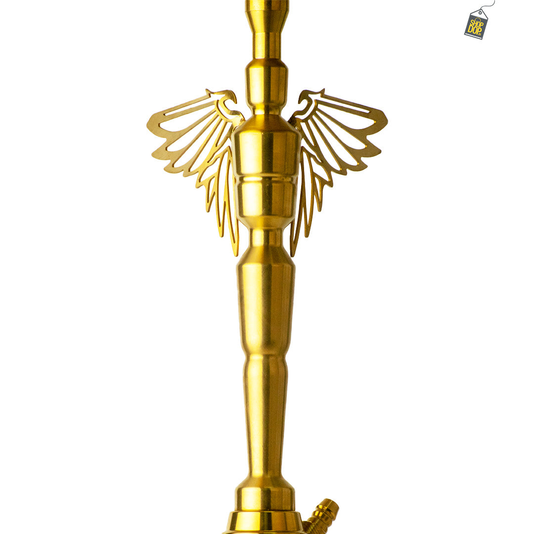 COCOYAYA Falcon Hookah (Angel Series) - Gold Stem / Gold Base