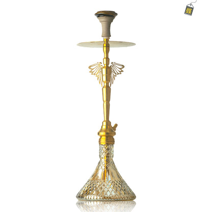 COCOYAYA Falcon Hookah (Angel Series) - Gold Stem / Gold Base