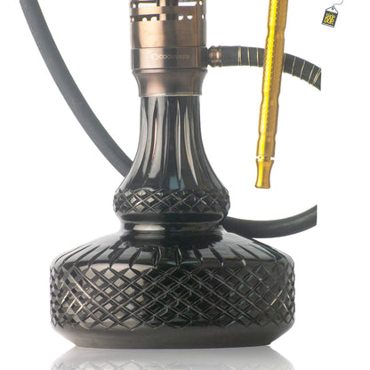 COCOYAYA Vivanta Hookah (Ferro Series) - Bronze Stem / Black Base