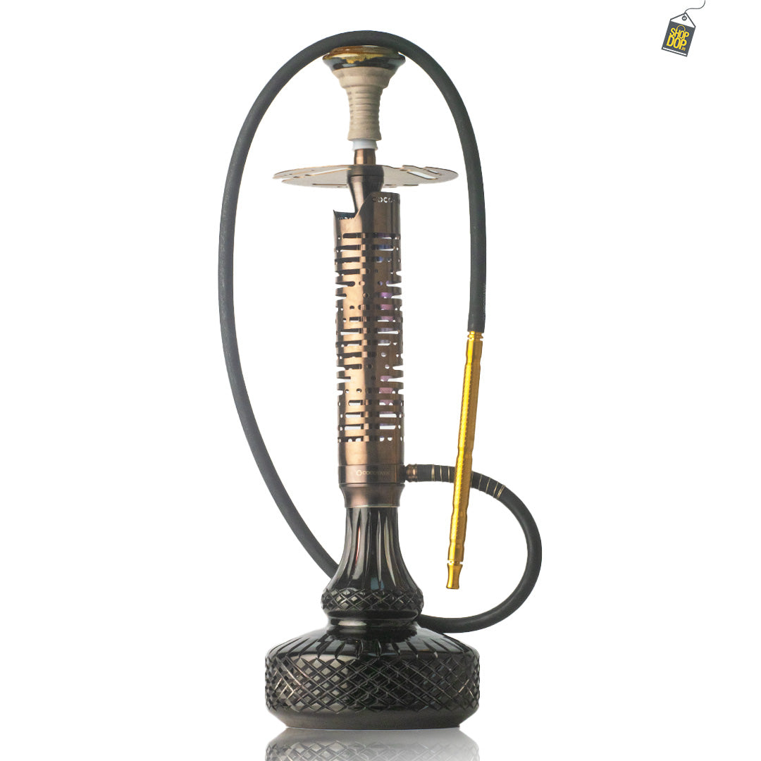 COCOYAYA Vivanta Hookah (Ferro Series) - Bronze Stem / Black Base