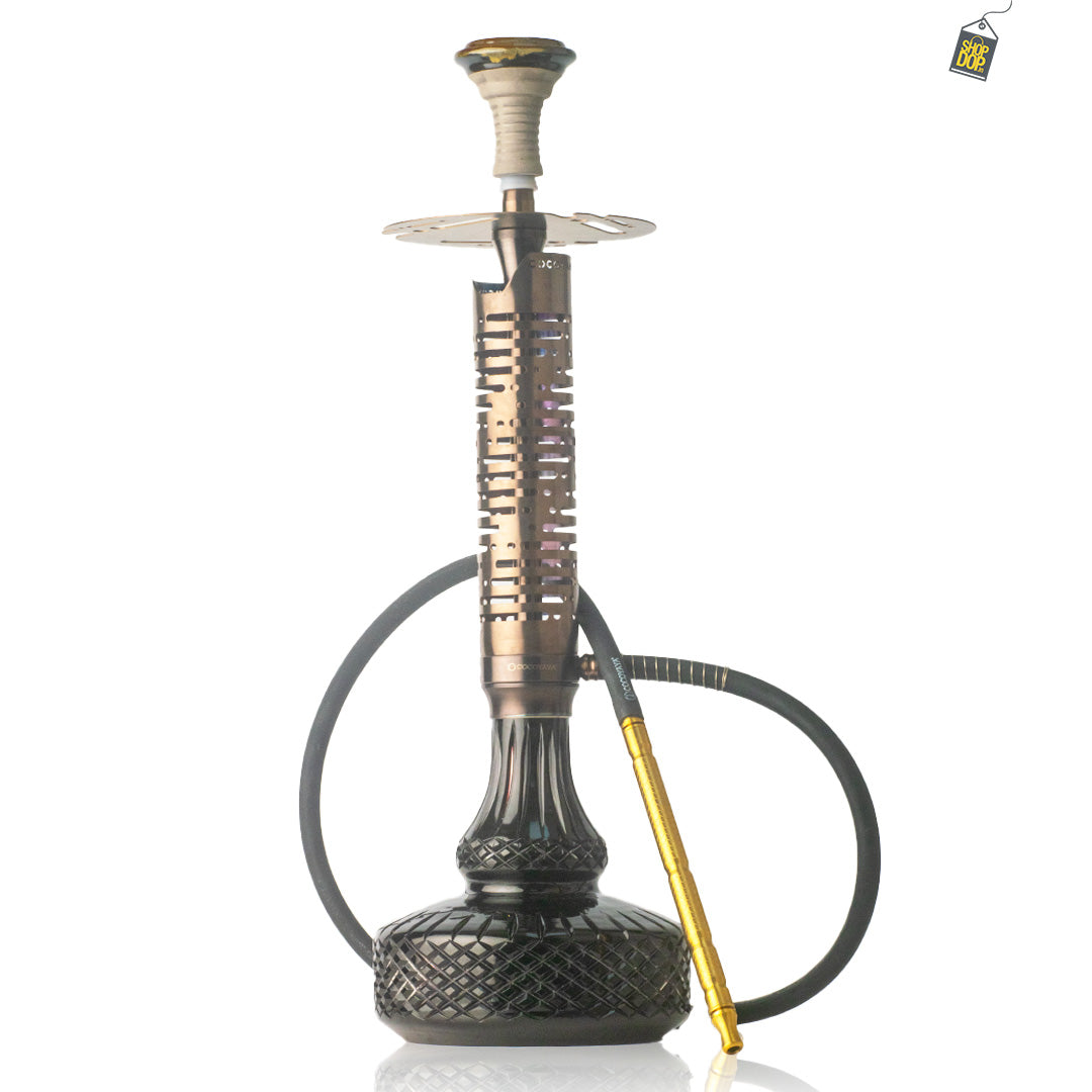 COCOYAYA Vivanta Hookah (Ferro Series) - Bronze Stem / Black Base