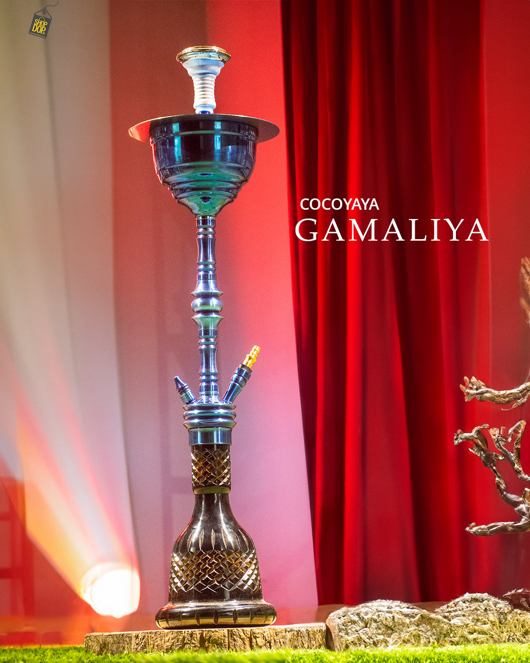 COCOYAYA Gamaliya Hookah - Blue Stem / Black Base