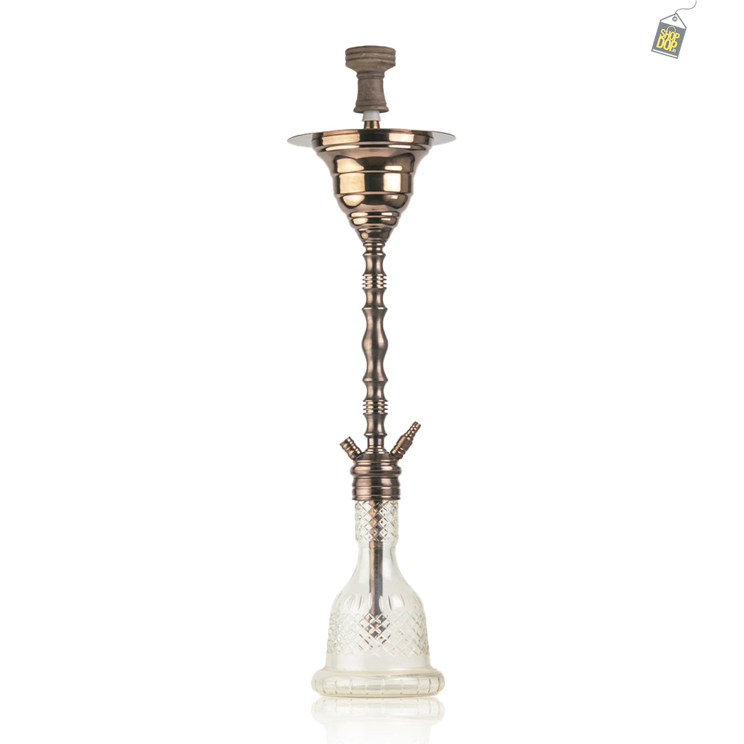 COCOYAYA Gamaliya Hookah - Bronze Stem / Transparent Base