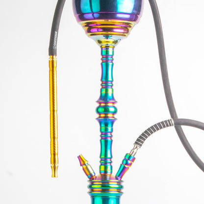 COCOYAYA Gamaliya Persia Hookah - Rainbow Stem / Purple Base