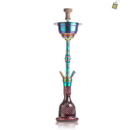 COCOYAYA Gamaliya Persia Hookah - Rainbow Stem / Purple Base