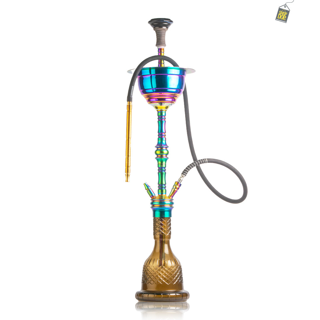 COCOYAYA Gamaliya Persia Hookah - Rainbow Stem / Grey Base