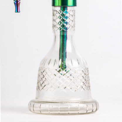 COCOYAYA Gamaliya Persia Hookah - Rainbow Stem / Transparent Base