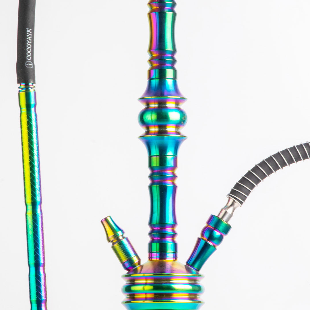 COCOYAYA Gamaliya Persia Hookah - Rainbow Stem / Transparent Base