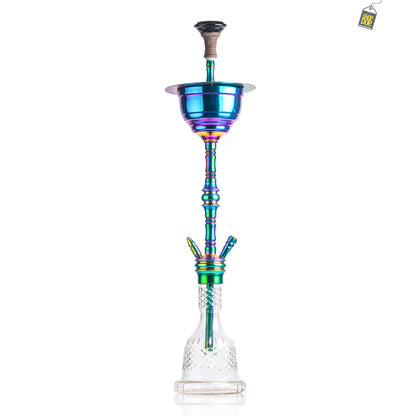 COCOYAYA Gamaliya Persia Hookah - Rainbow Stem / Transparent Base