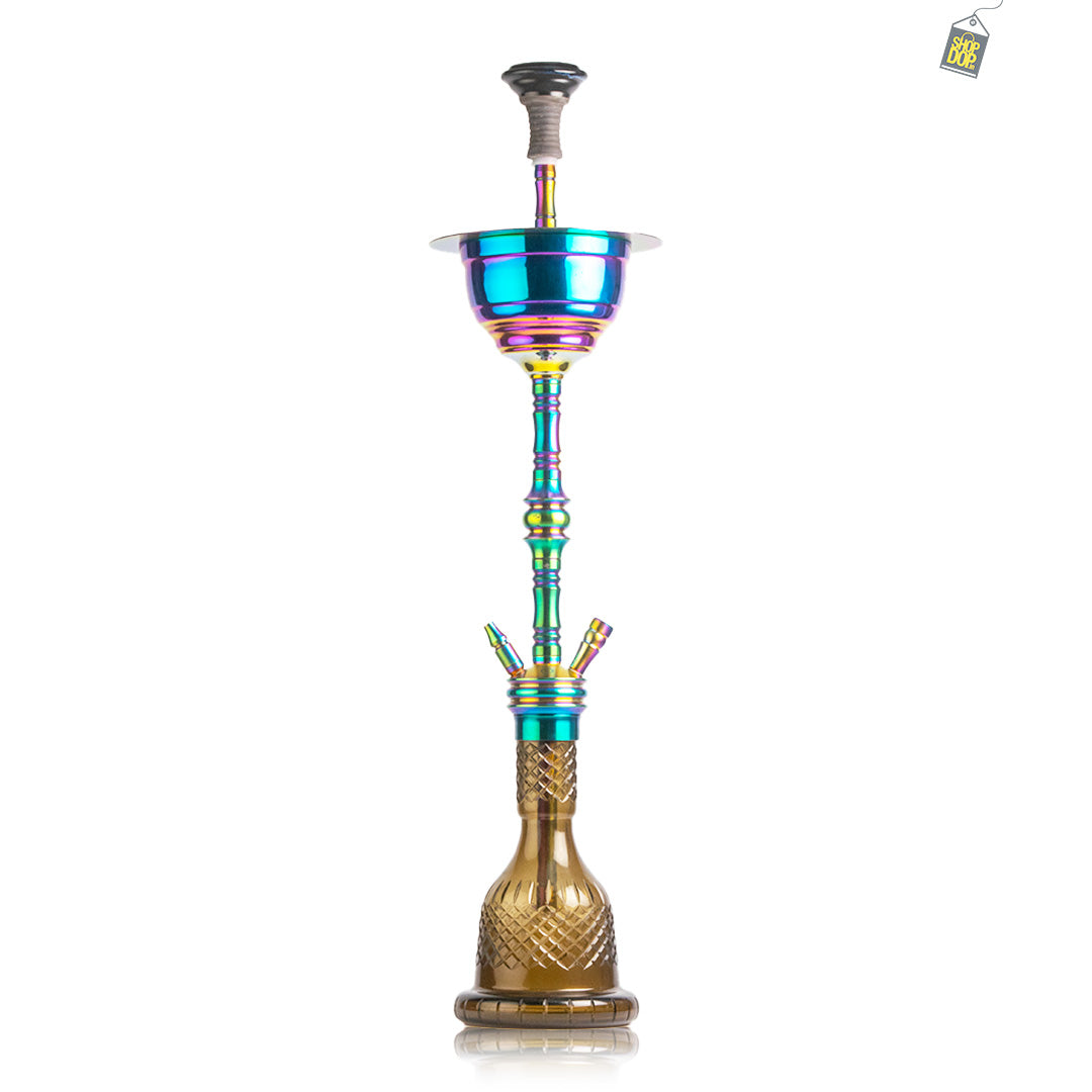 COCOYAYA Gamaliya Persia Hookah - Rainbow Stem / Grey Base