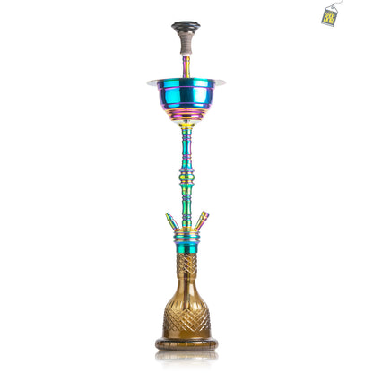 COCOYAYA Gamaliya Persia Hookah - Rainbow Stem / Grey Base