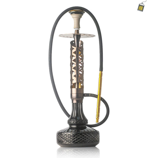 COCOYAYA Crucio Hookah (Ferro Series) - Bronze Stem / Black Base