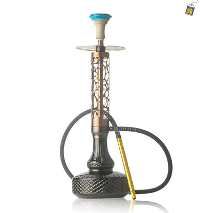 COCOYAYA Almavi Hookah (Ferro Series) - Bronze Stem / Black Base