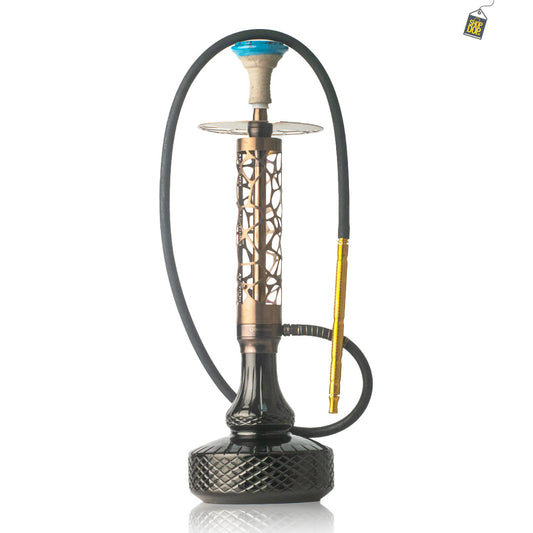 COCOYAYA Almavi Hookah (Ferro Series) - Bronze Stem / Black Base