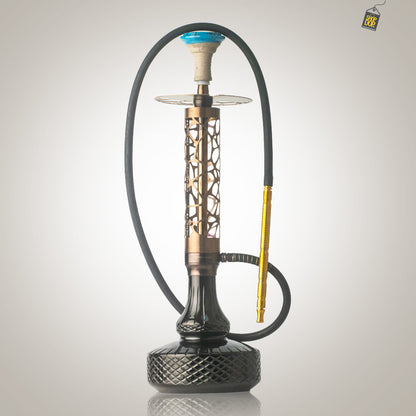 COCOYAYA Almavi Hookah (Ferro Series) - Bronze Stem / Black Base