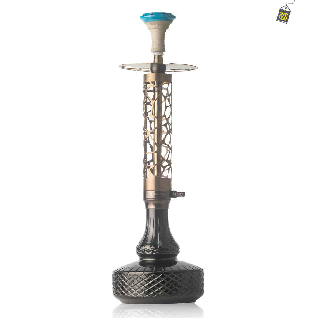 COCOYAYA Almavi Hookah (Ferro Series) - Bronze Stem / Black Base