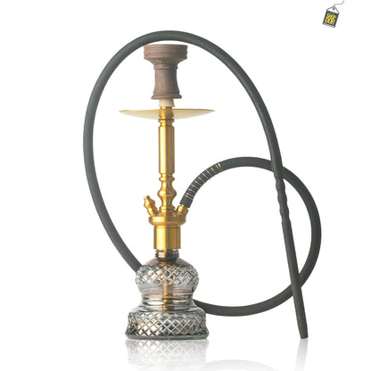 COCOYAYA Boris Hookah - Golden Stem / Cut Glass Base