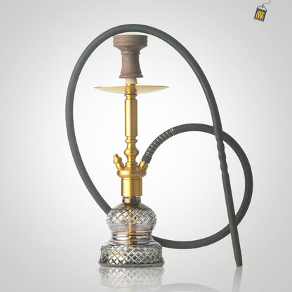 COCOYAYA Boris Hookah - Golden Stem / Cut Glass Base