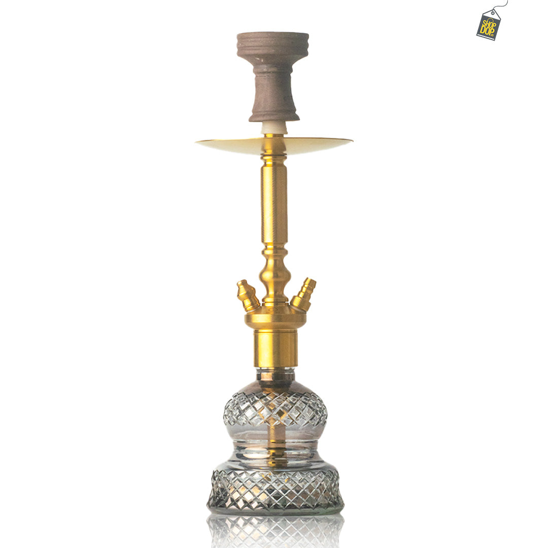 COCOYAYA Boris Hookah - Golden Stem / Cut Glass Base