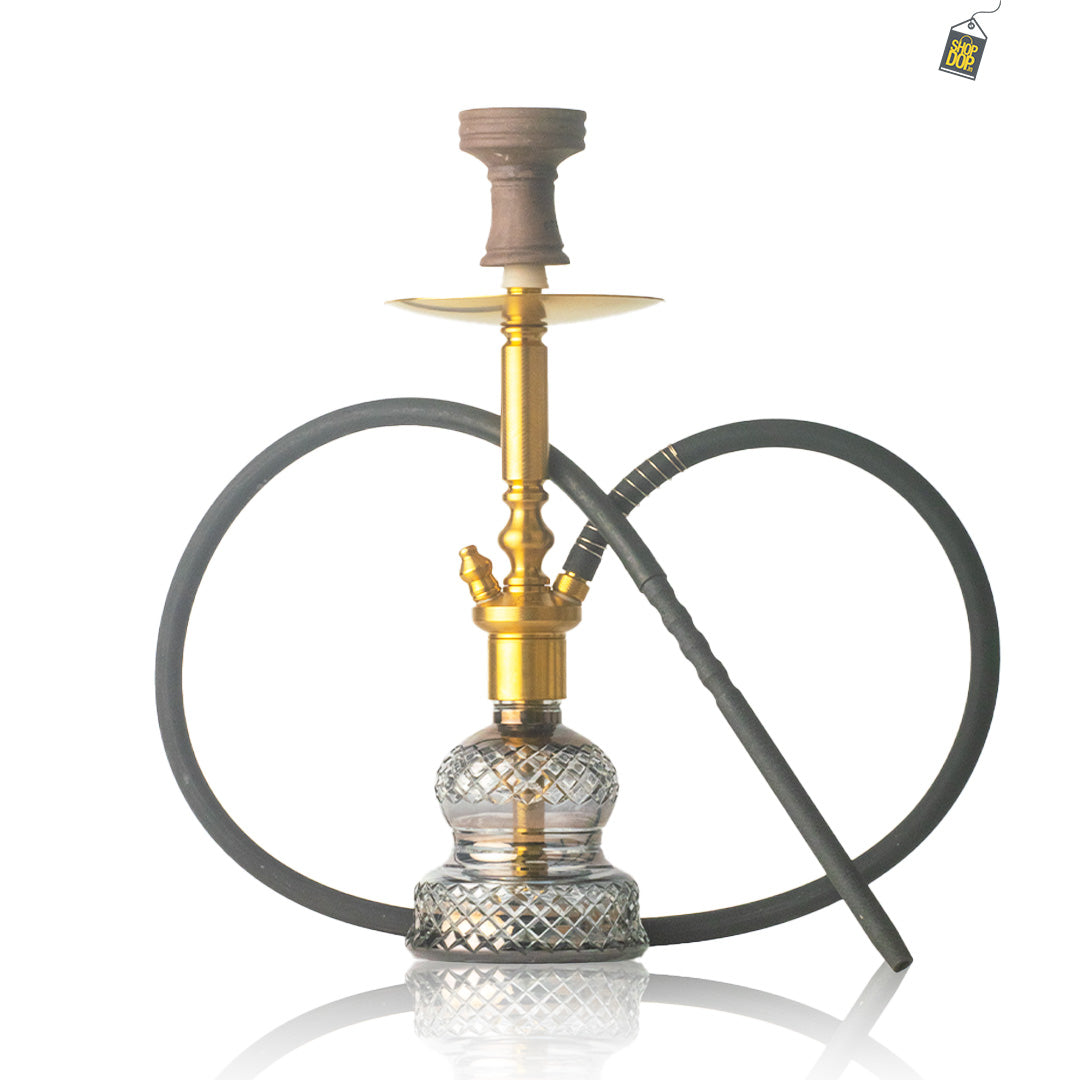 COCOYAYA Boris Hookah - Golden Stem / Cut Glass Base