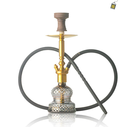 COCOYAYA Boris Hookah - Golden Stem / Cut Glass Base