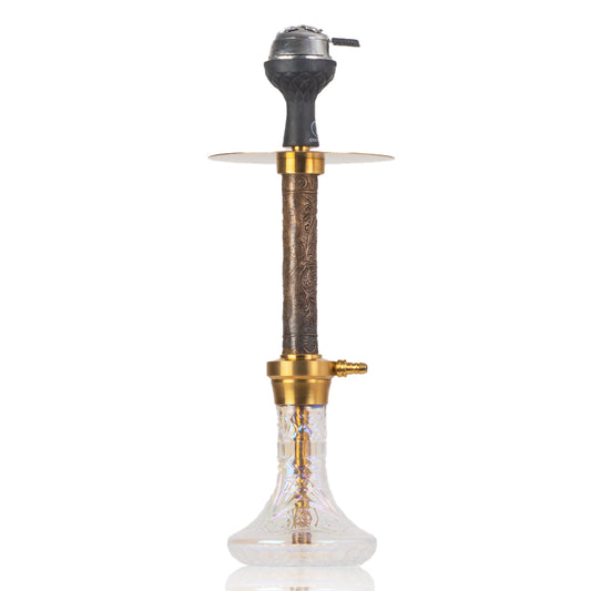 COCOYAYA Khaleesi Hookah (Jade Series) - Gold Stem / Transparent Base