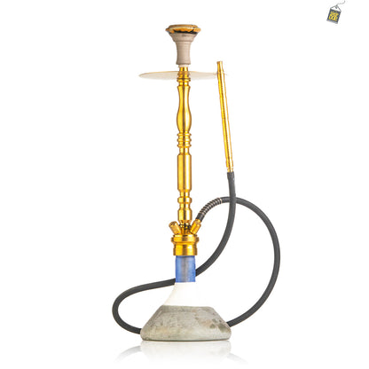 COCOYAYA King Series Hookah - Gold Stem (Ceramic Base)