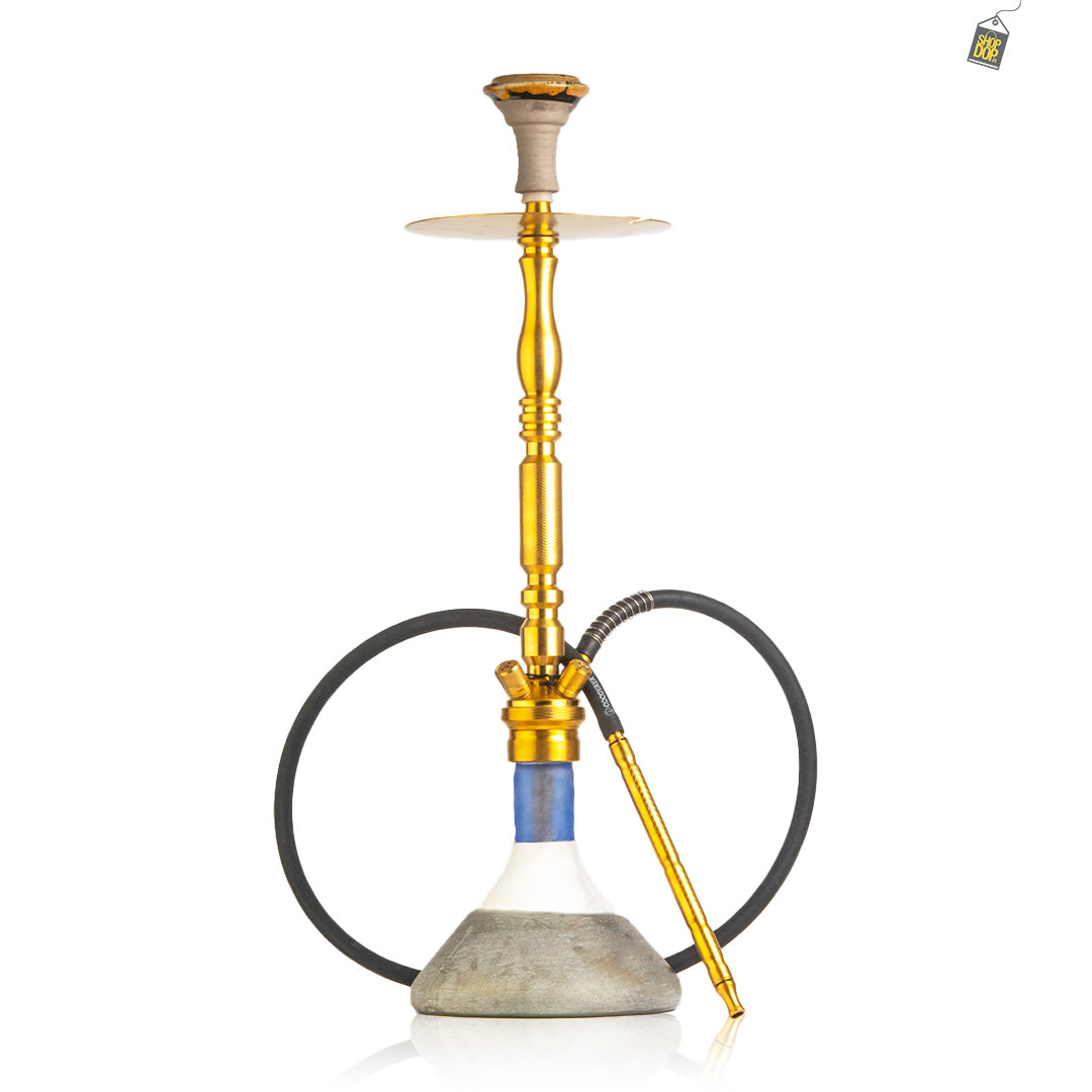 COCOYAYA King Series Hookah - Gold Stem (Ceramic Base)