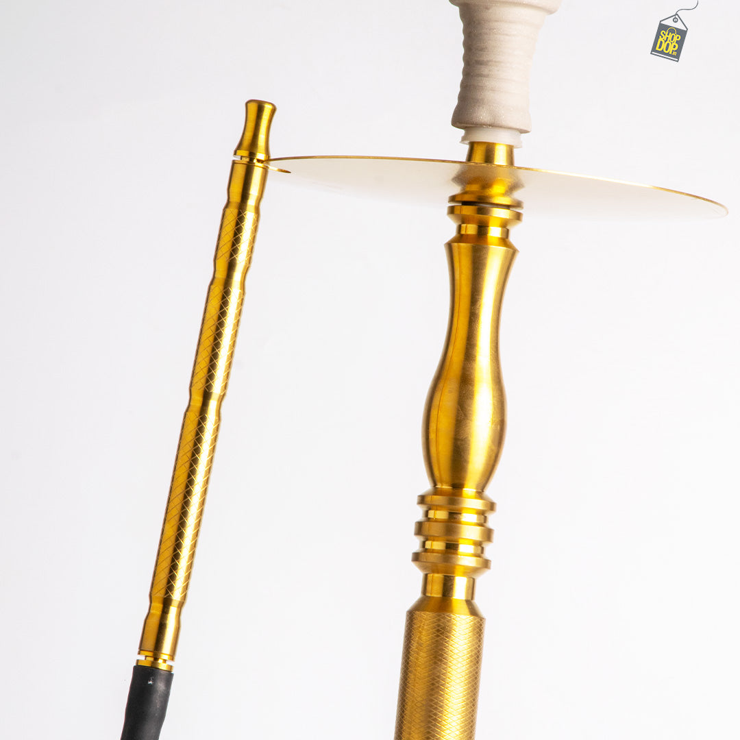 COCOYAYA King Series Hookah - Gold Stem (Transparent Base)