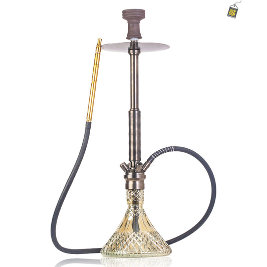 COCOYAYA King Series Spiral Hookah - Bronze Stem / CGB Base