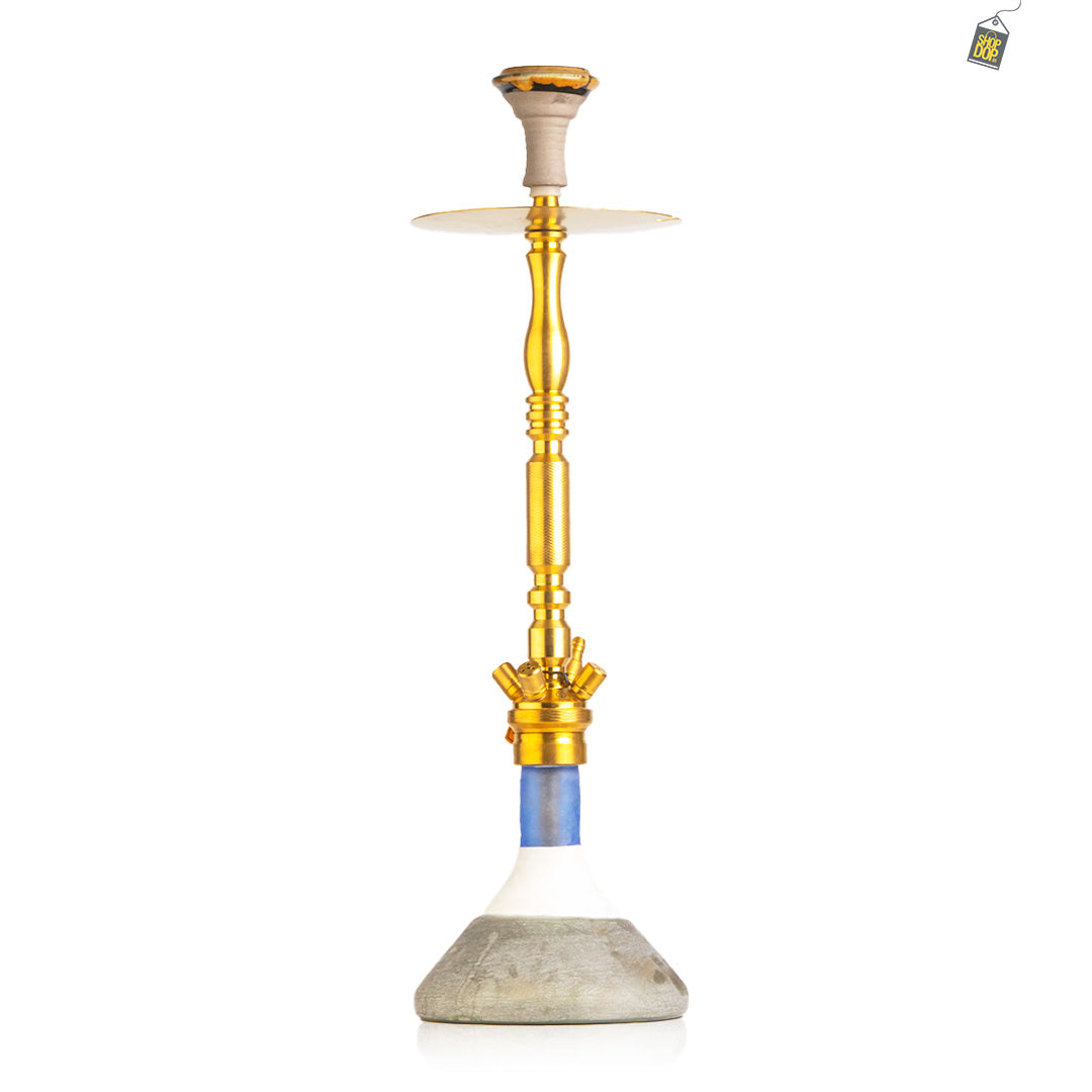 COCOYAYA King Series Hookah - Gold Stem (Ceramic Base)