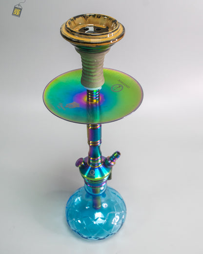 COCOYAYA Milan Hookah - Rainbow (Sky Blue Base)