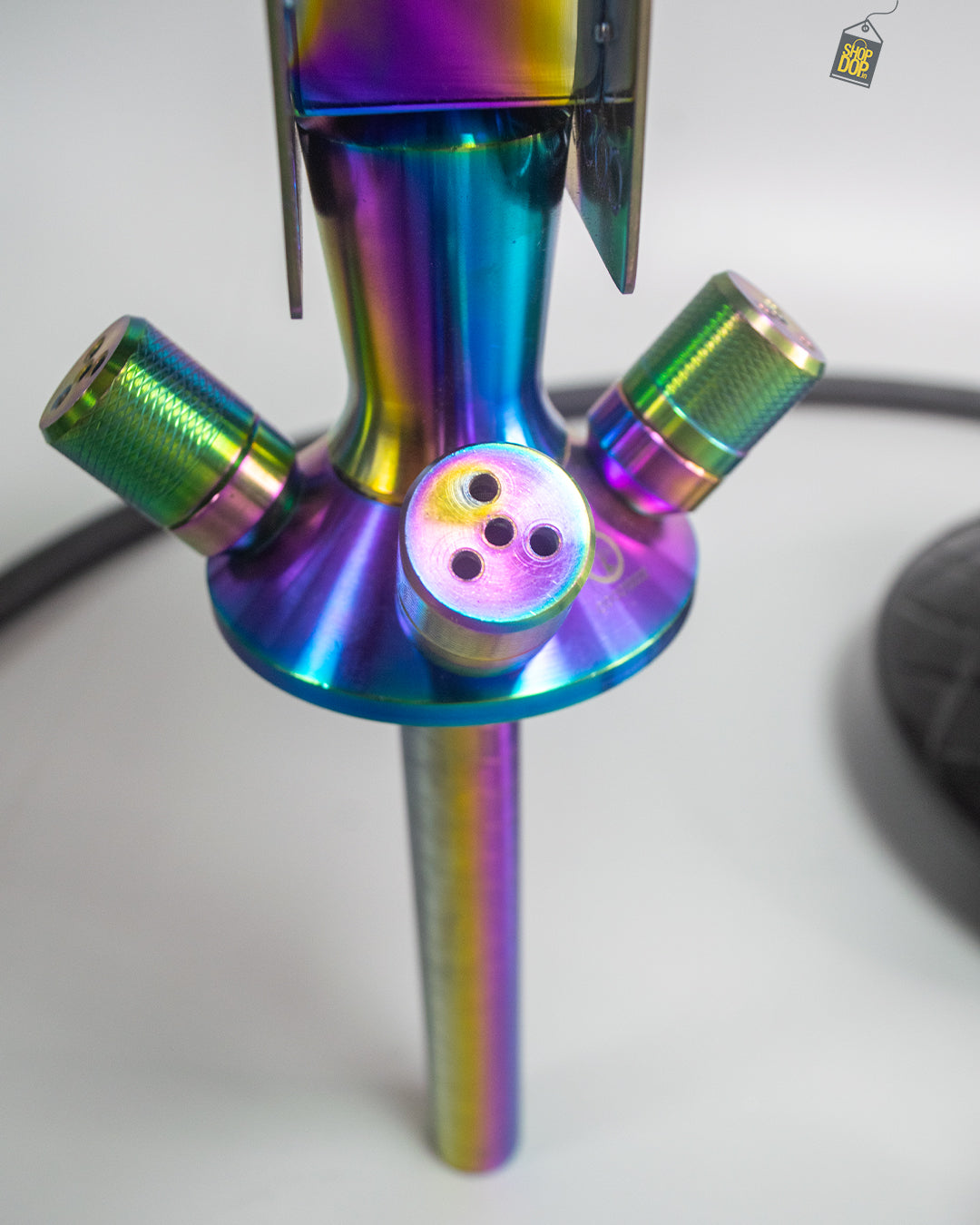 COCOYAYA Moksha SPT Hookah - Rainbow Stem / Black Base