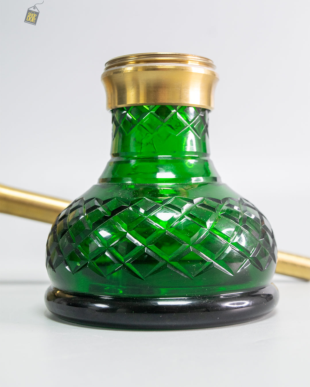 COCOYAYA Oakley Hookah (Conquer Series) - Gold Stem (Green Base)