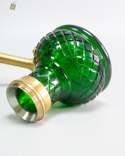 COCOYAYA Oakley Hookah (Conquer Series) - Gold Stem (Green Base)