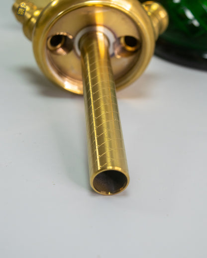 COCOYAYA Oakley Hookah (Conquer Series) - Gold Stem (Green Base)