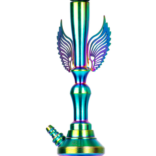 COCOYAYA Phantom Hookah - Rainbow Stem/Transparent Base
