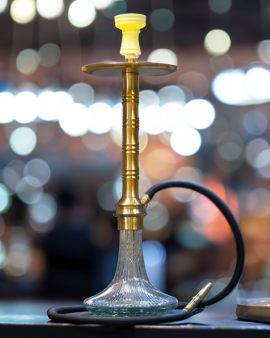 COCOYAYA Rizzi Hookah - Golden/ Transparent Base