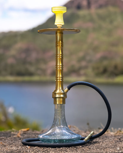 COCOYAYA Rizzi Hookah - Golden/ Transparent Base