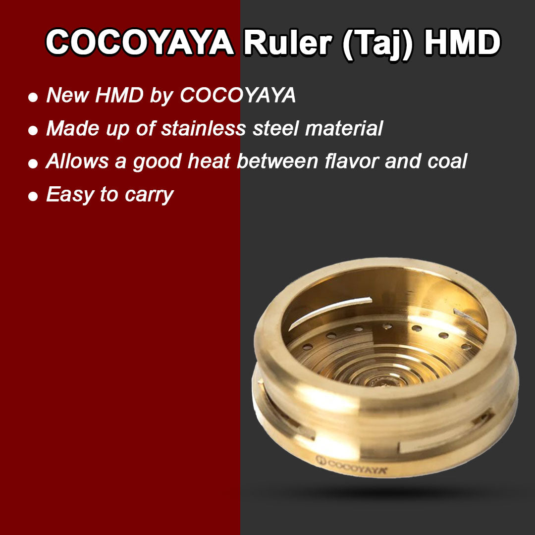 COCOYAYA Ruler (Taj) Hookah HMD - Gold