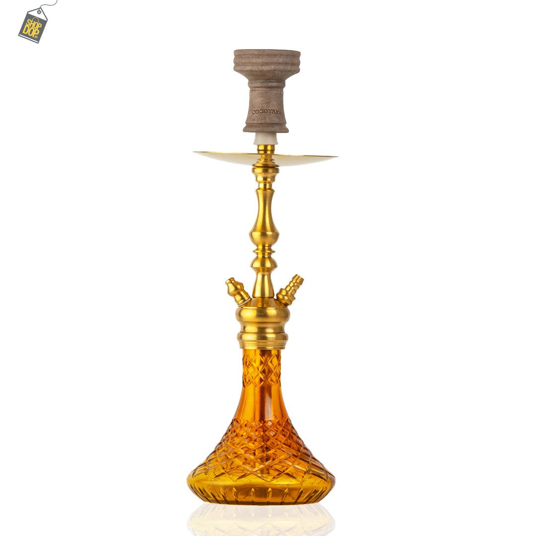 COCOYAYA Simba Hookah - Amber Base/Golden Stem