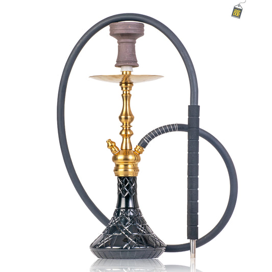 COCOYAYA Simba Hookah - Gold Stem / Black Base