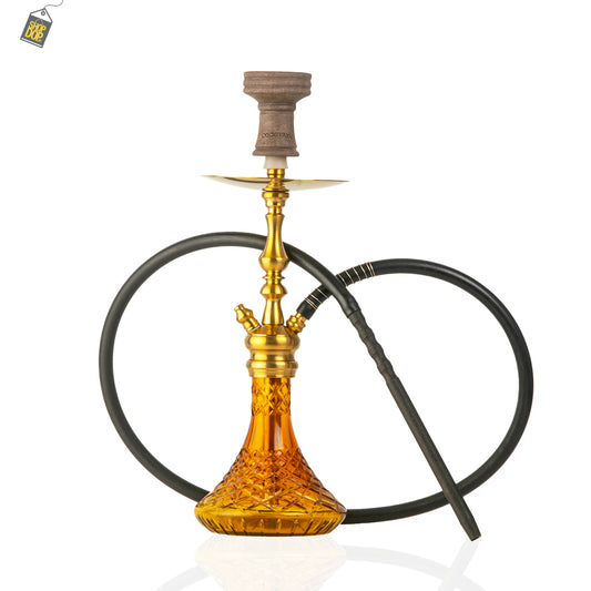 COCOYAYA Simba Hookah - Amber Base/Golden Stem